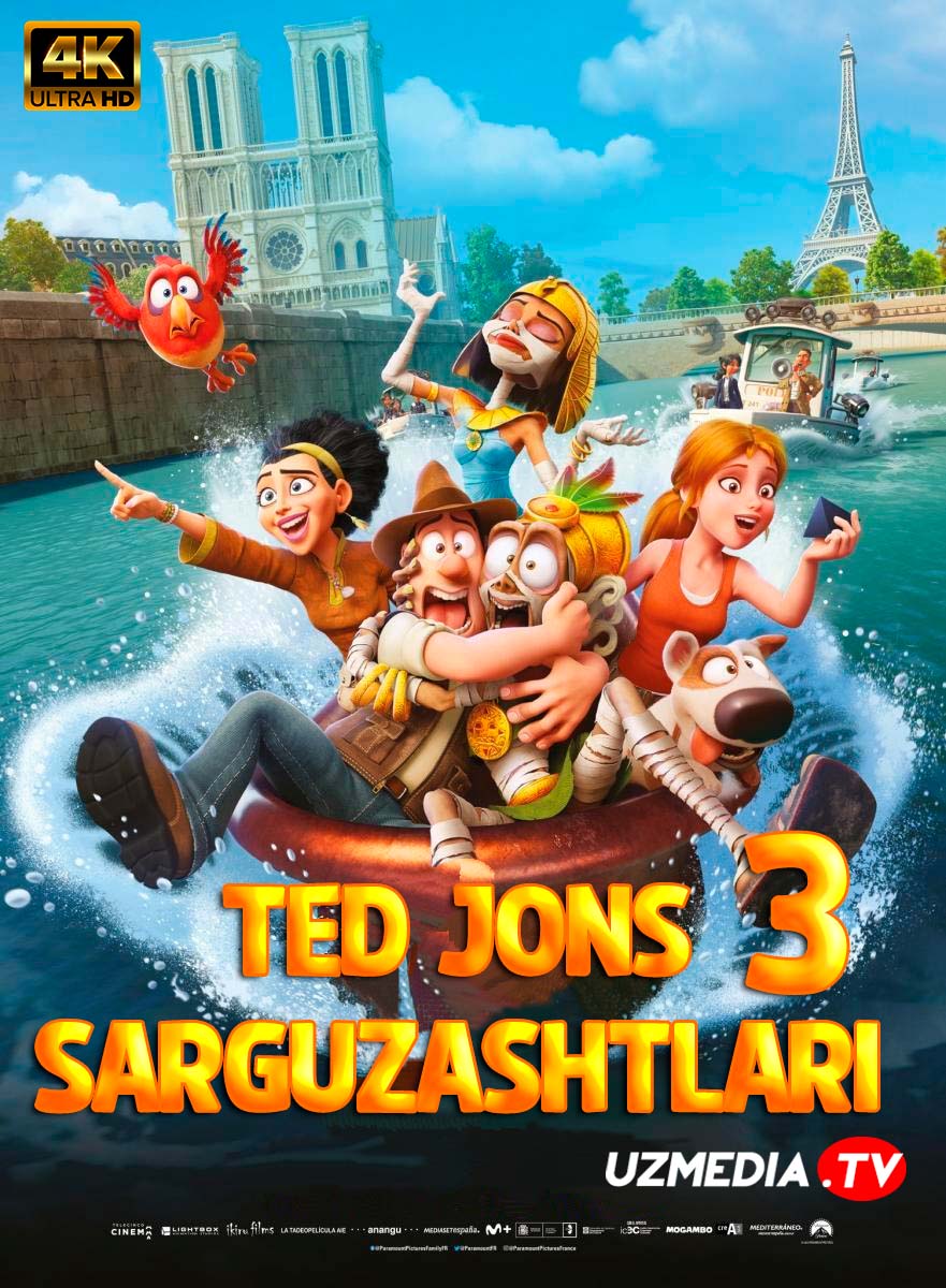Ted Jons sarguzashtlari 3 Multfilm Uzbek tilida tarjima 2022 4K UHD O'zbek tilida skachat