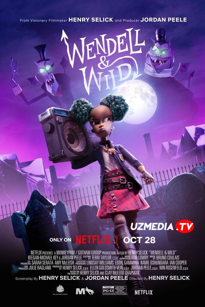 Wendell va Wild / Vendell va vild Multfilm Uzbek tilida O'zbekcha 2022 tarjima kino 4K UHD skachat